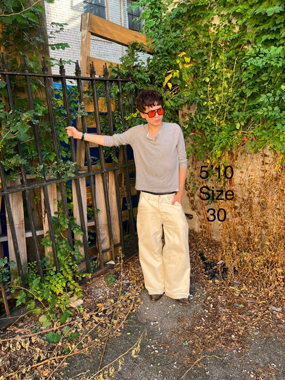 14oz Cream Cotton Twill Pants