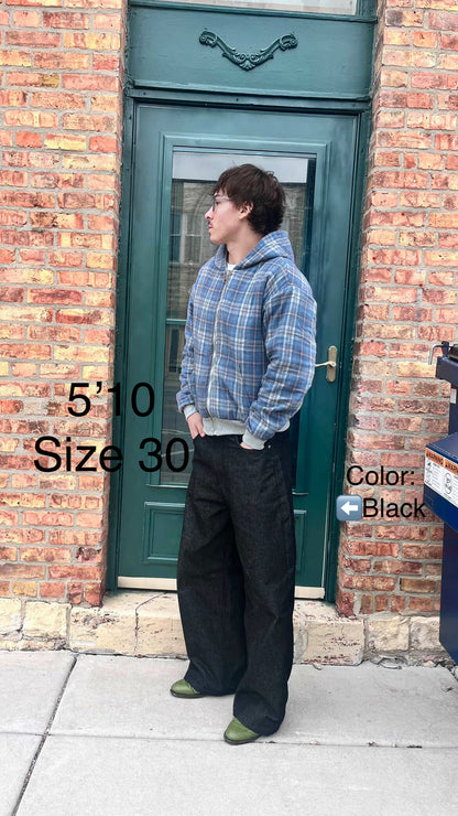 14oz Black Raw Japanese Denim